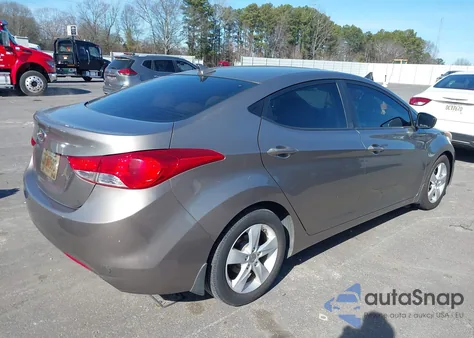 2013 Hyundai Elantra Gls из США, поврежденный, VIN 5NPDH4AE7DH379311